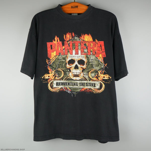 Vintage 2000 Pantera Band T-Shirt Reinventing The Steel