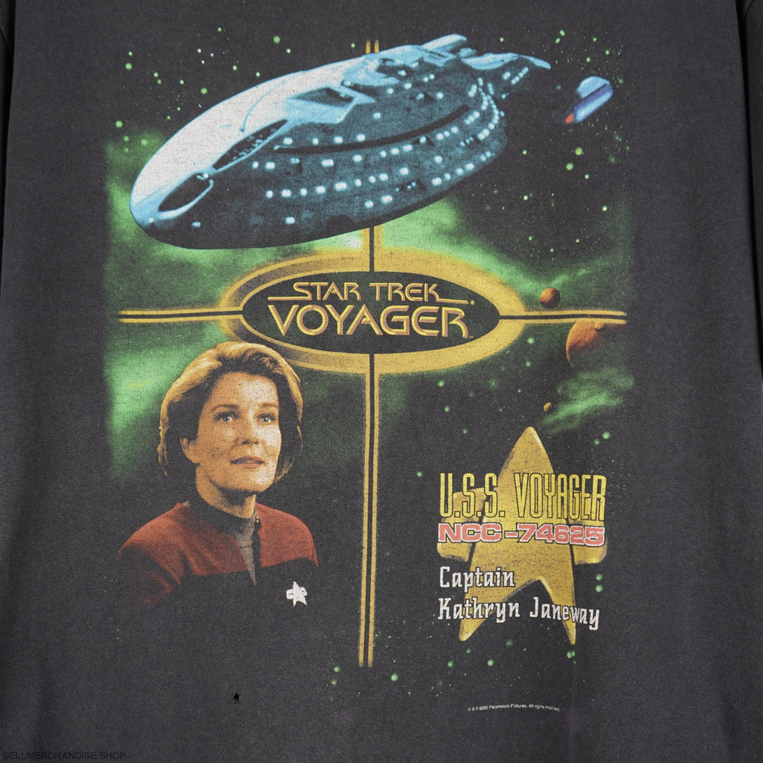 Vintage 2000 Star Trek t-shrit Capt Janeway