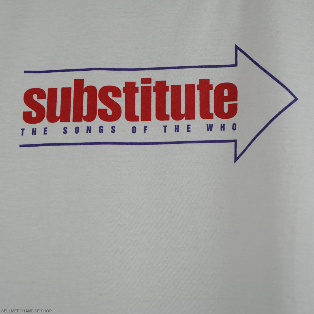 Vintage 2000 Substitute t-shirt David Bowie Pearl Jam The Who