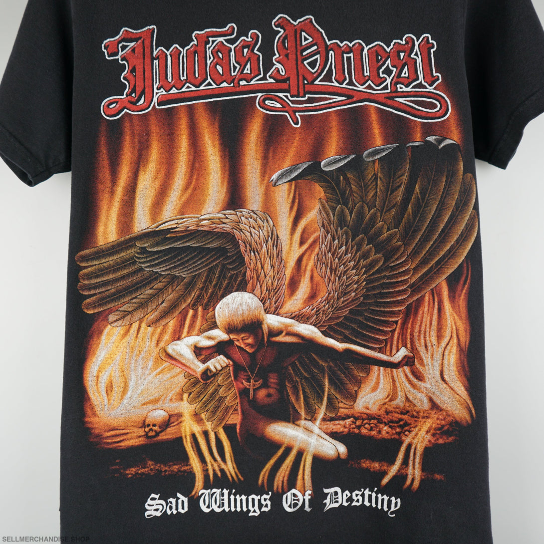 Vintage 2000s Judas Priest T-Shirt Sad Wings of Destiny