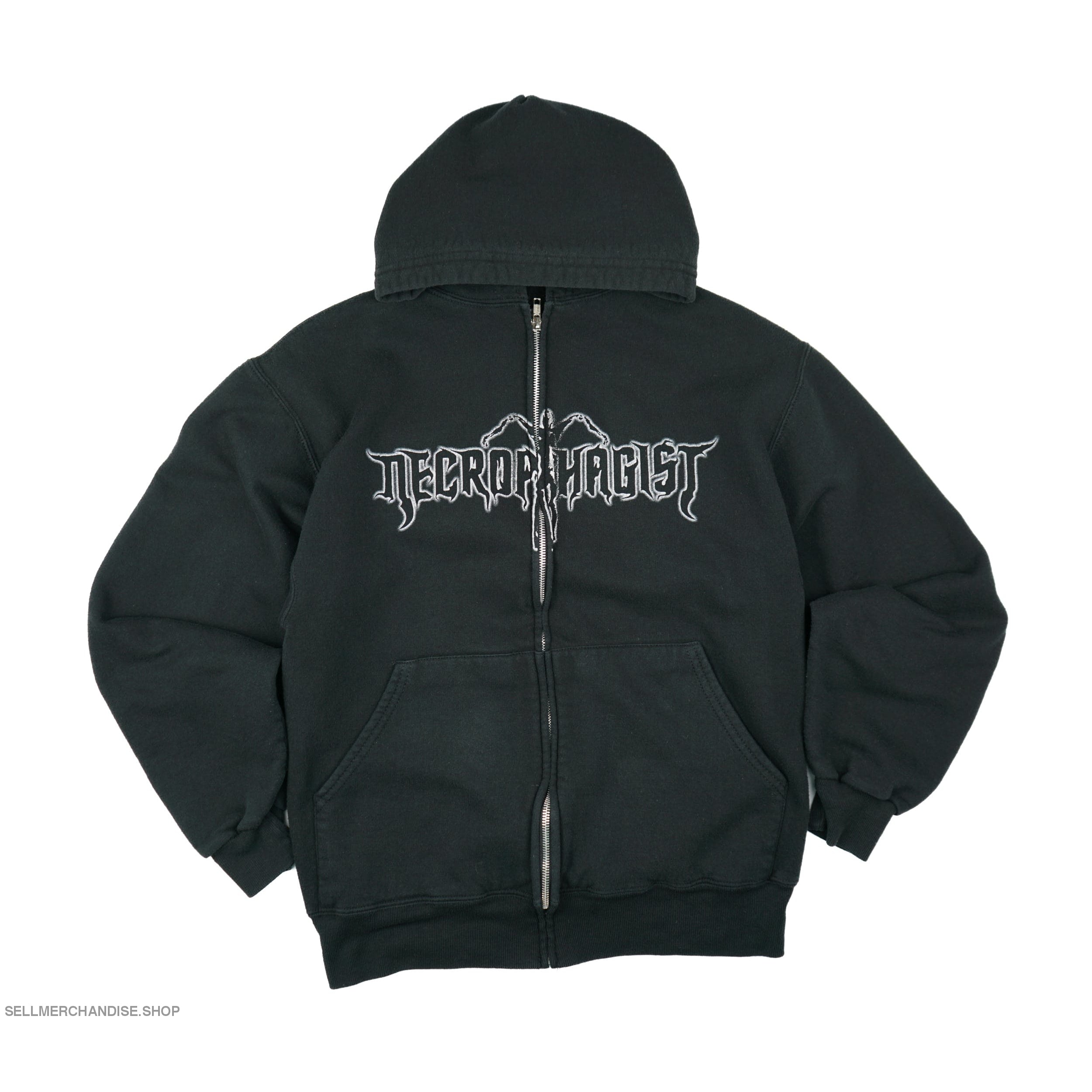 Vintage 2000s Necrophagist Technical Death Metal Hoodie