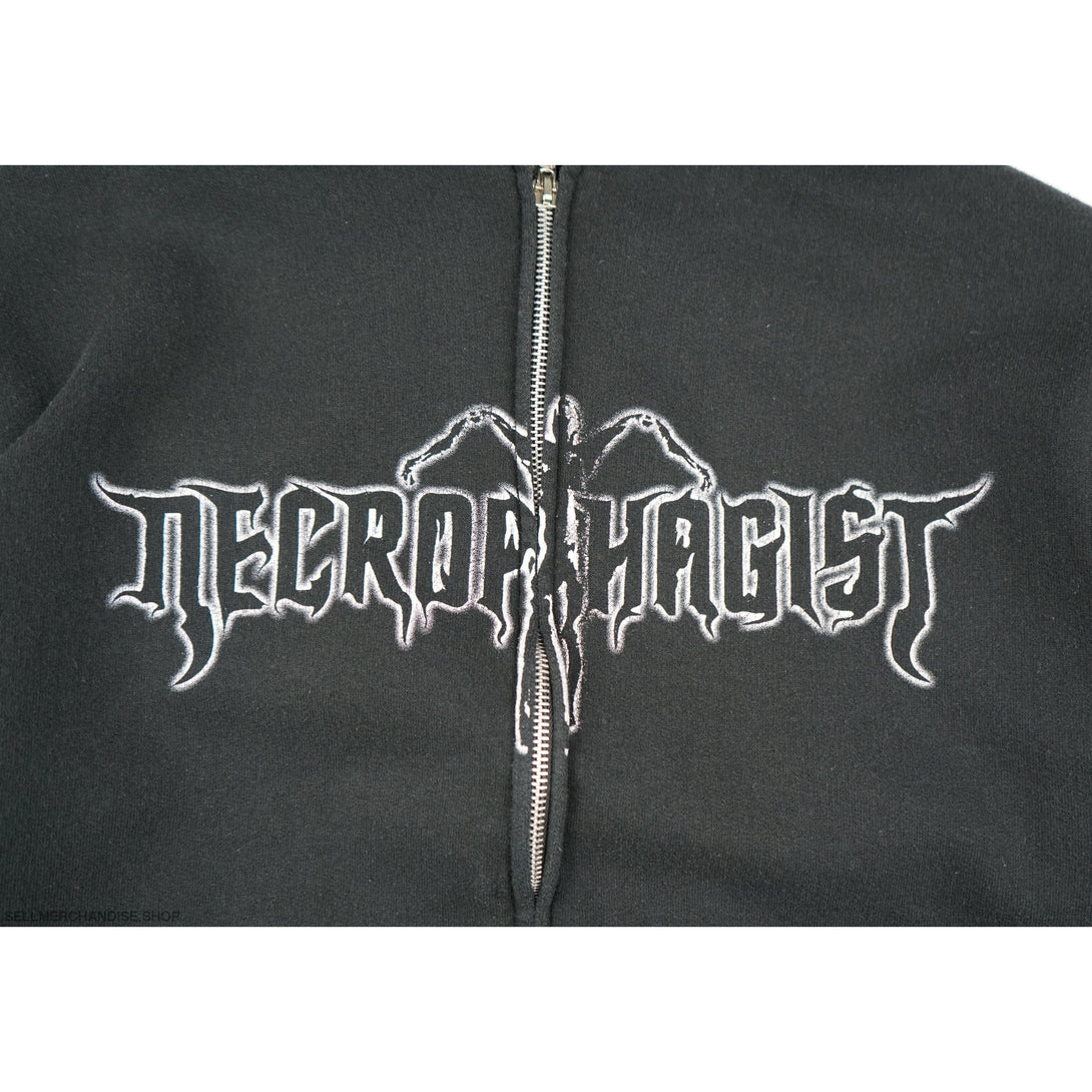 Vintage 2000s Neceophagist Technical Death Metal Hoodie
