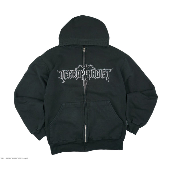 Vintage 2000s Neceophagist Technical Death Metal Hoodie