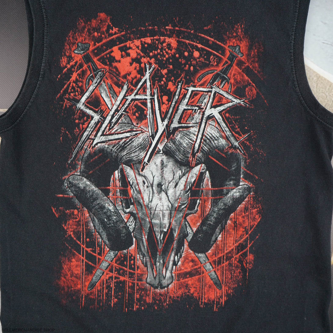 Vintage 2000s Slayer All Over Print Tank Top T-Shirt