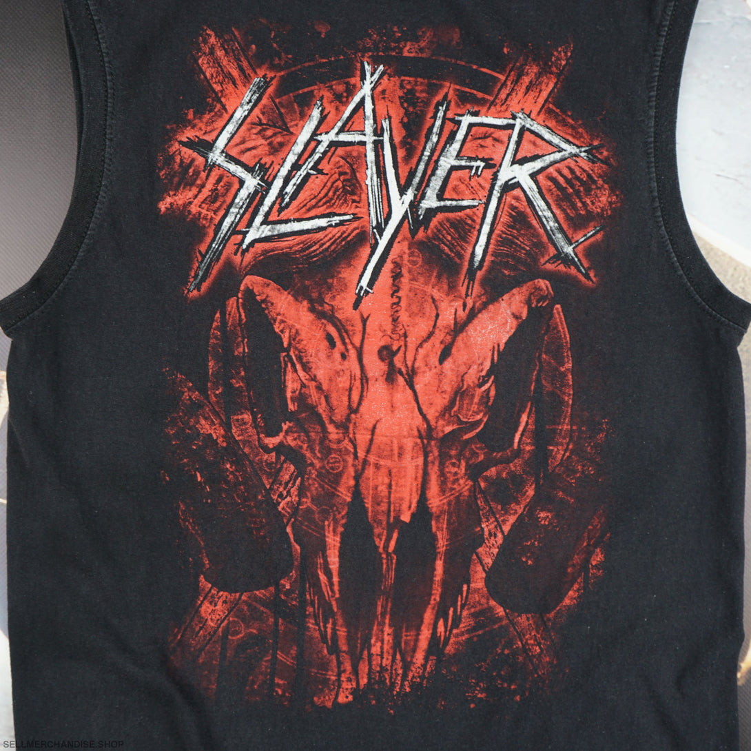 Vintage 2000s Slayer All Over Print Tank Top T-Shirt