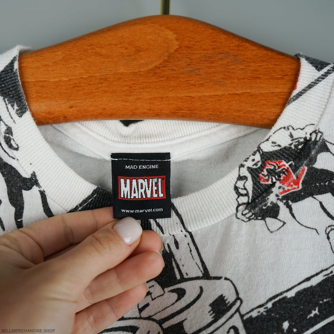 Vintage 2000s Spider Man Marvel Comics Mad Engine T-Shirt