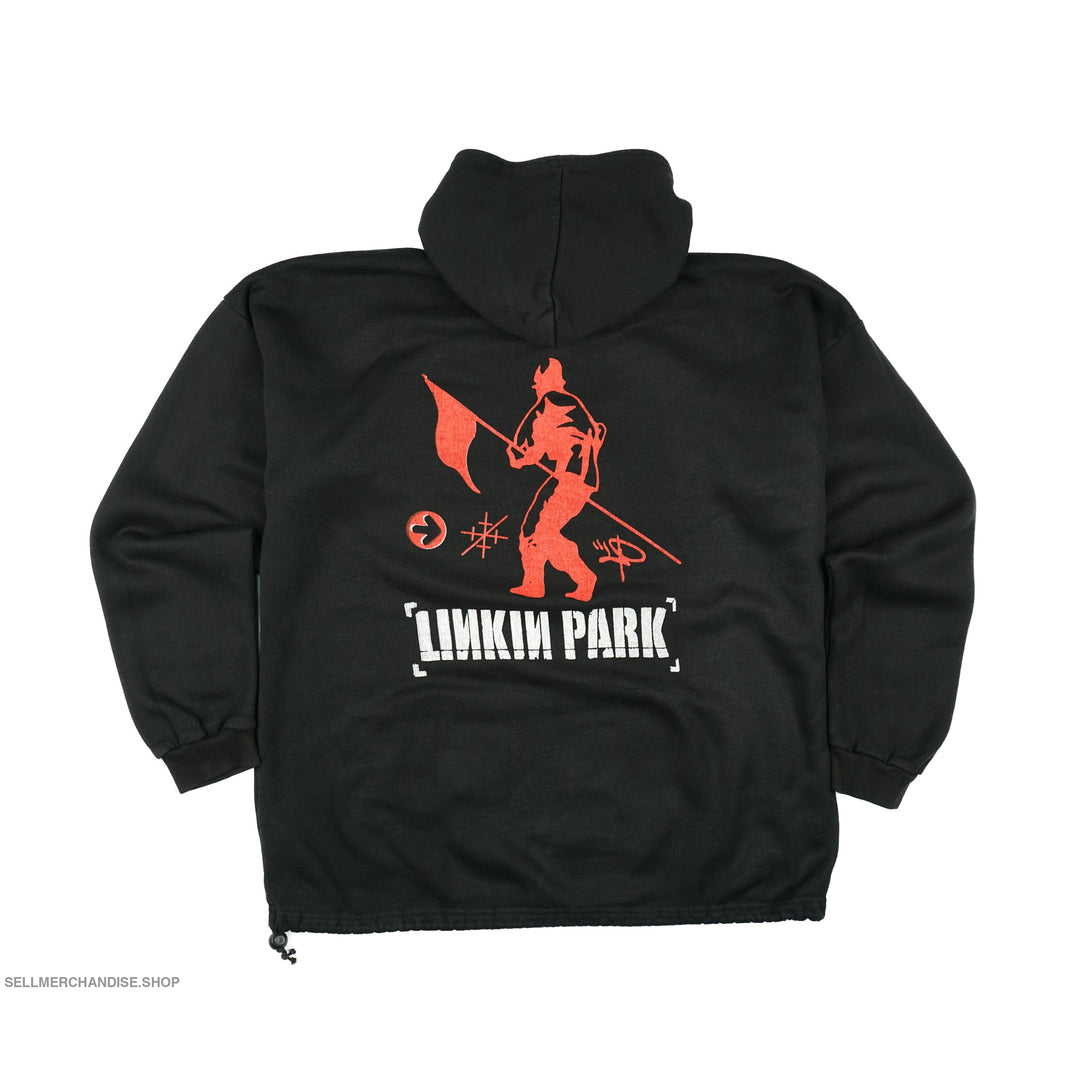 MERCHCODE Sweat à Capuche Oversize Linkin Park - Hoodie Homme Avec Logo Rock