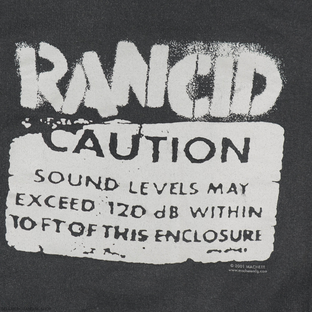 Vintage 2001 RANCID punk rock hoodie