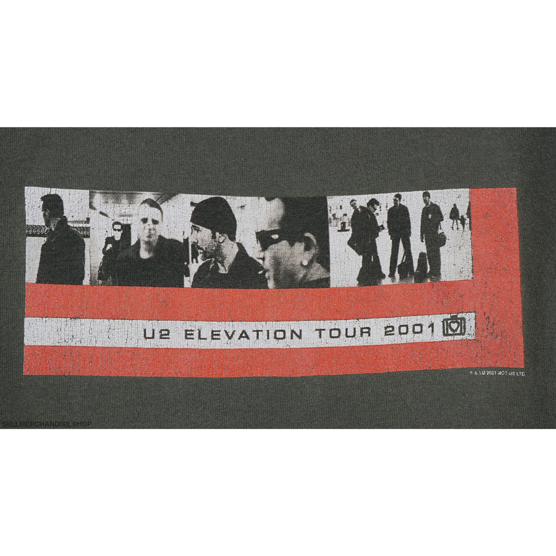 Vintage 2001 U2 T-Shirt Elevation Tour