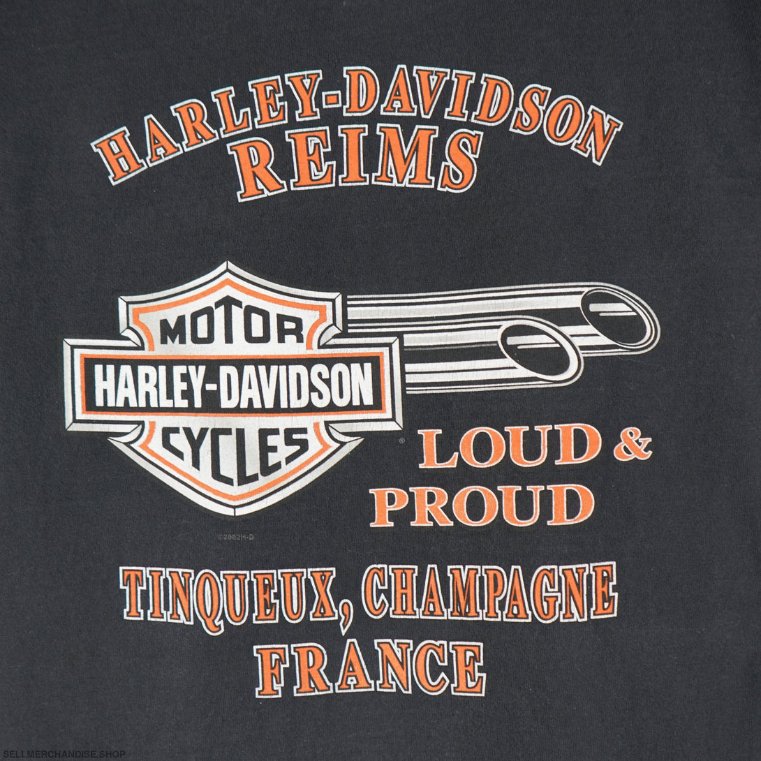 Vintage 2002 Harley Davidson France T-Shirt