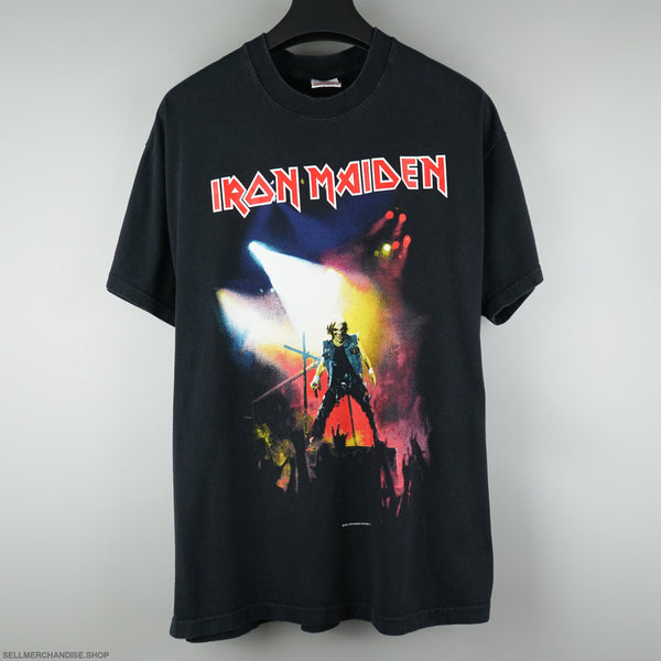 Vintage 2002 Iron Maiden Concert Clive Burr T-Shirt