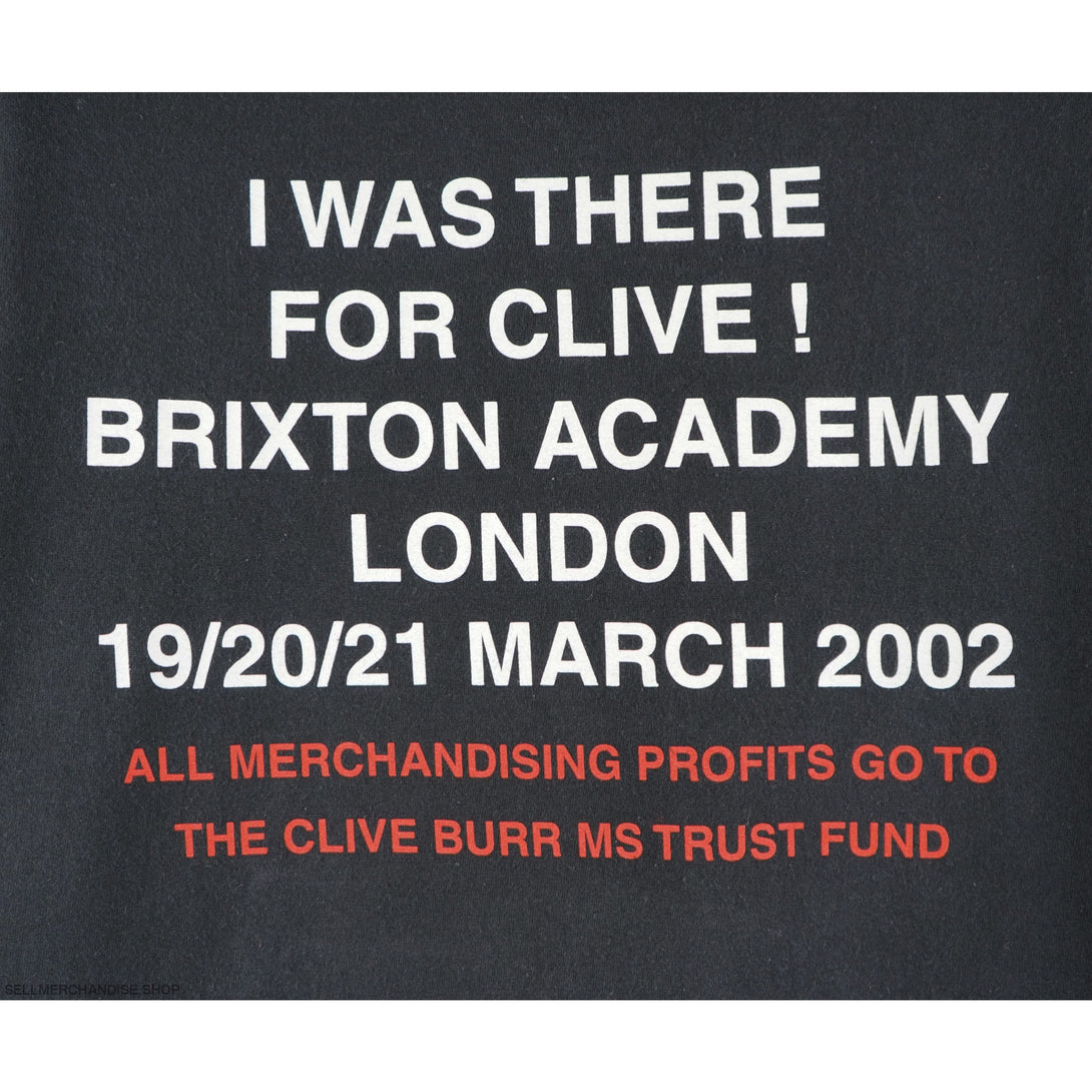 Vintage 2002 Iron Maiden Concert Clive Burr T-Shirt