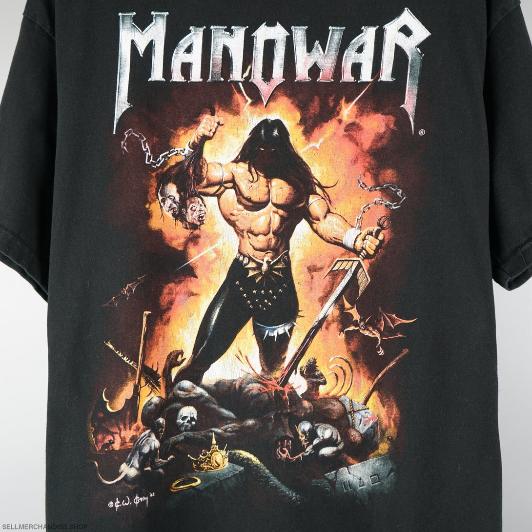 Vintage 2002 Manowar Tour T-Shirt Warrior Of The World