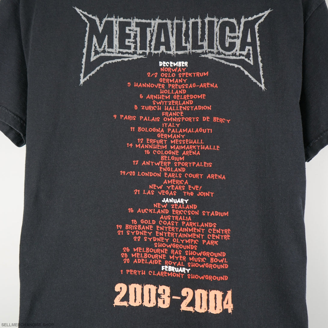 Vintage 2003-2004 Metallica Tour t-shirt St.Anger