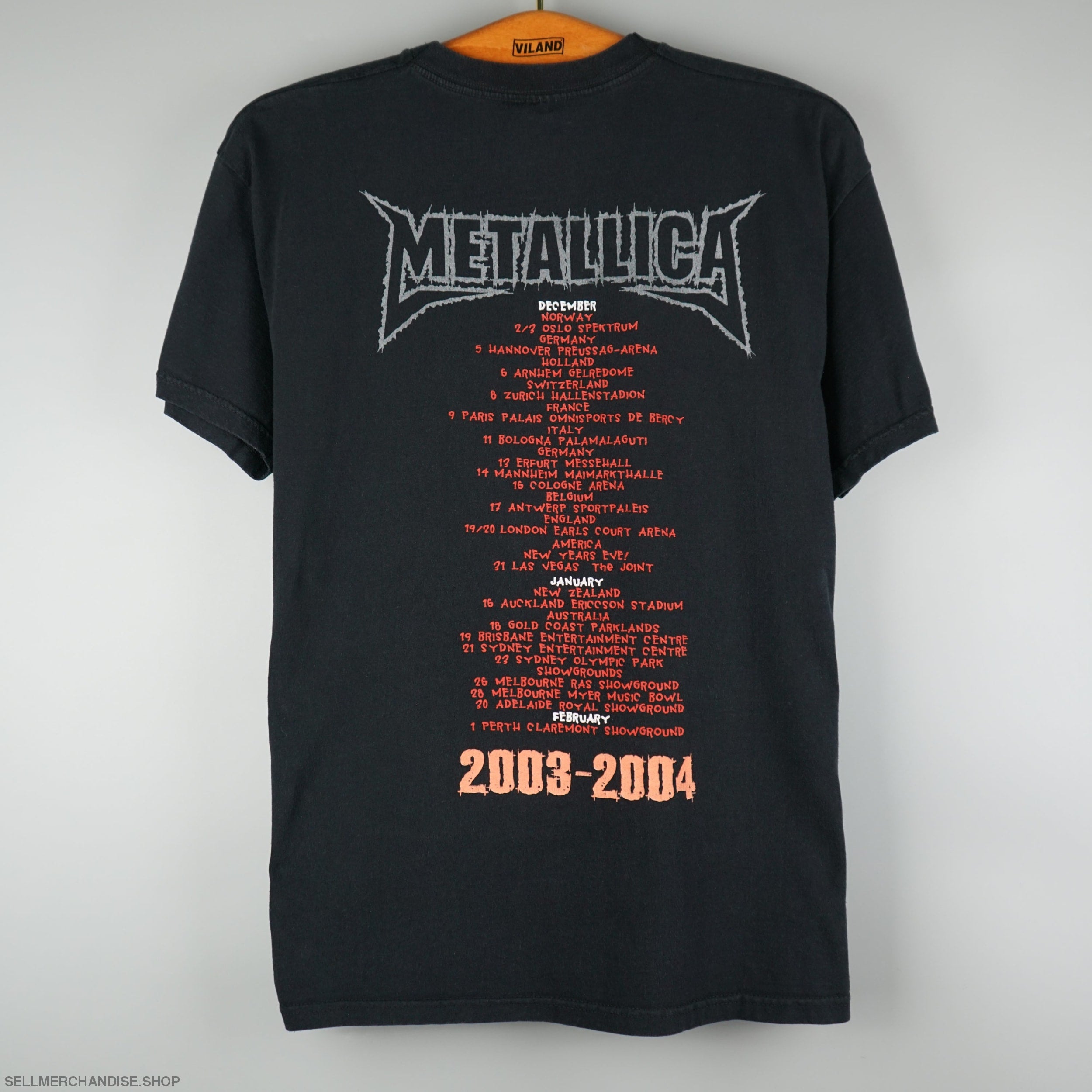 Vintage 2003-2004 Metallica Tour t-shirt St.Anger