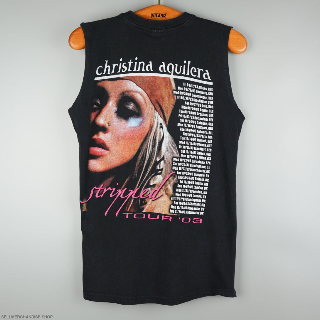 Vintage 2003 christina aguilera tour t-shirt