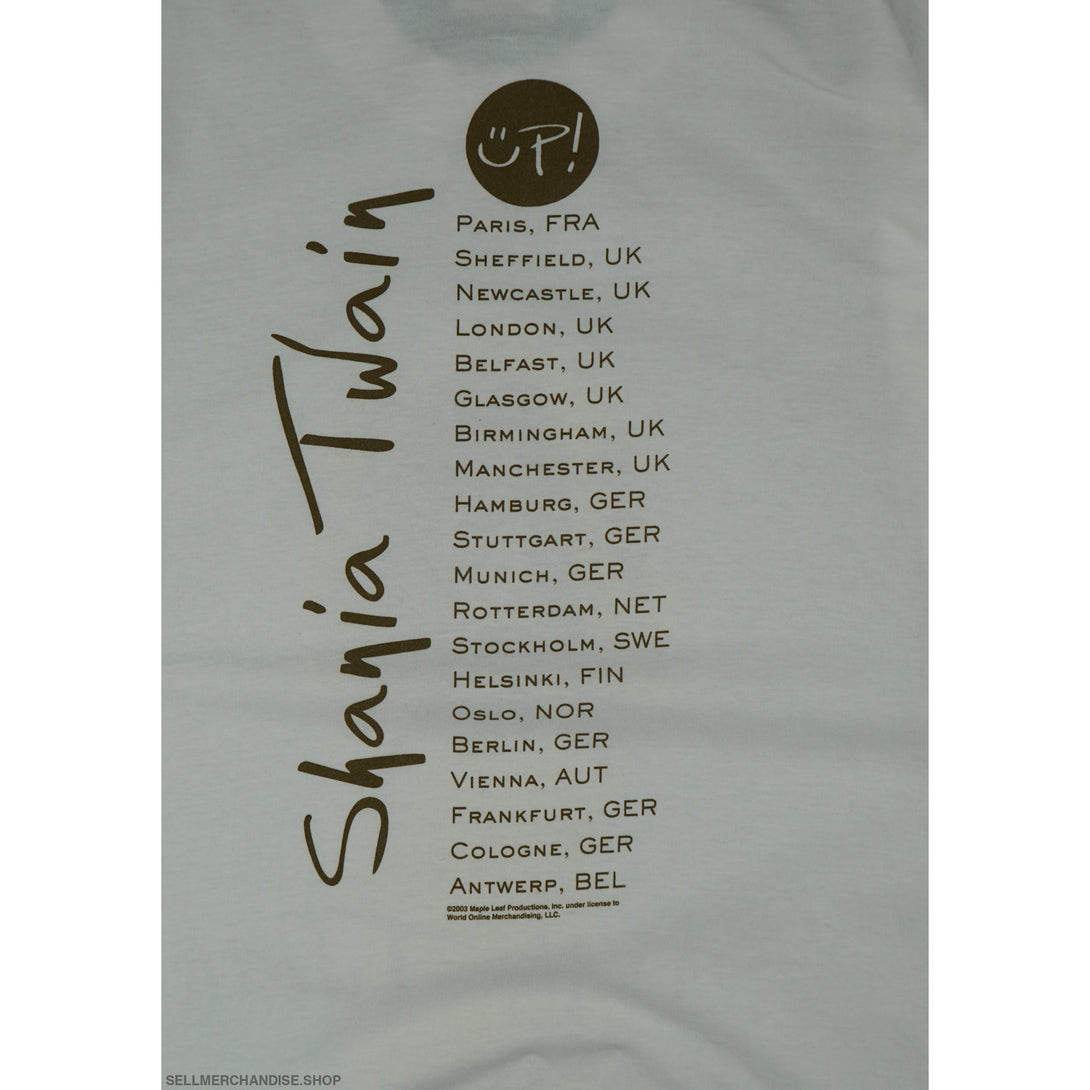 Vintage 2003 Shania Twain Tour T-Shirt