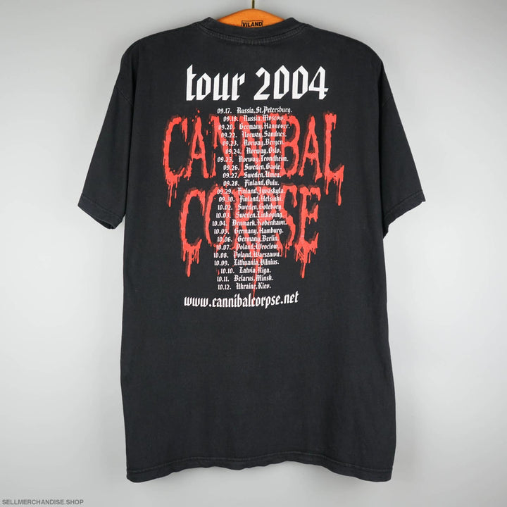 Vintage 2004 Cannibal Corpse Tour T-Shirt The Wretched Spawn
