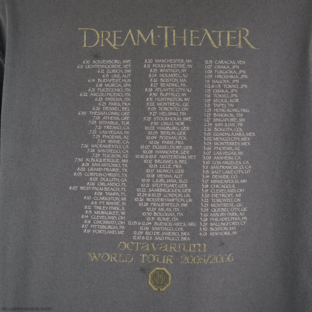 Vintage 2005 Dream Theater Tour T-Shirt