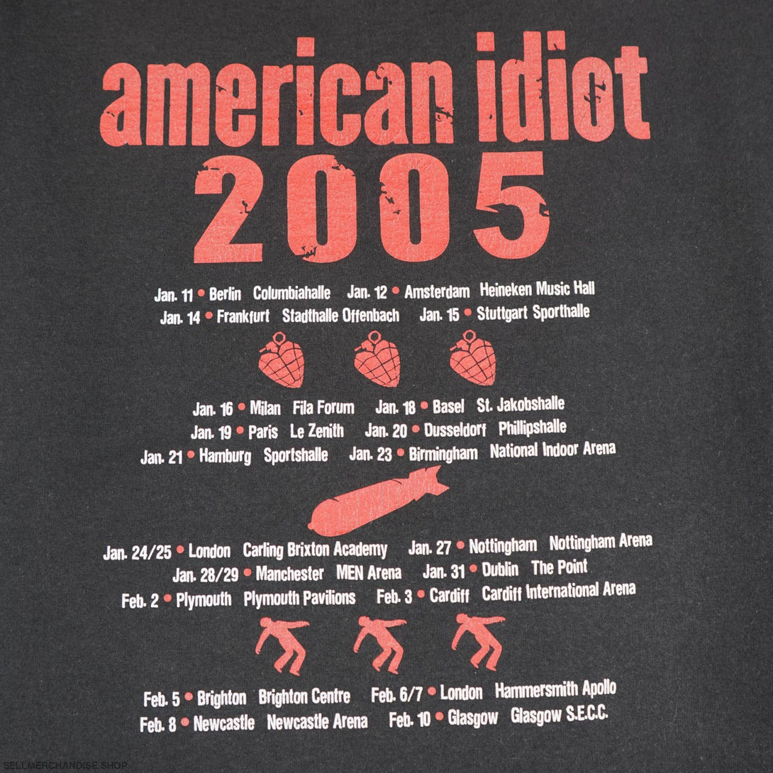 Vintage 2005 Green Day Tour T-Shirt