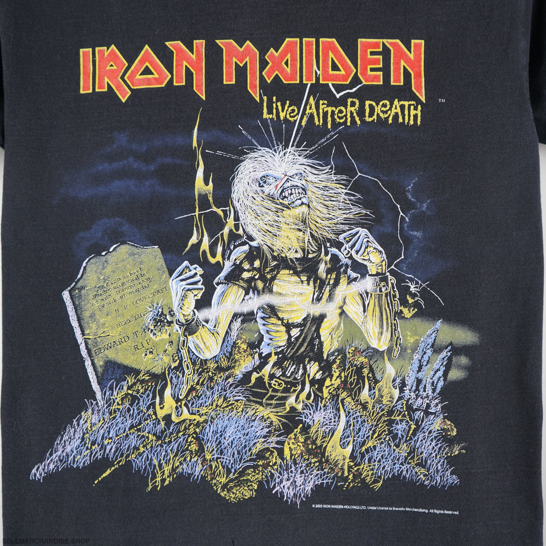 Vintage 2005 Iron Maiden T-Shirt Live After Death