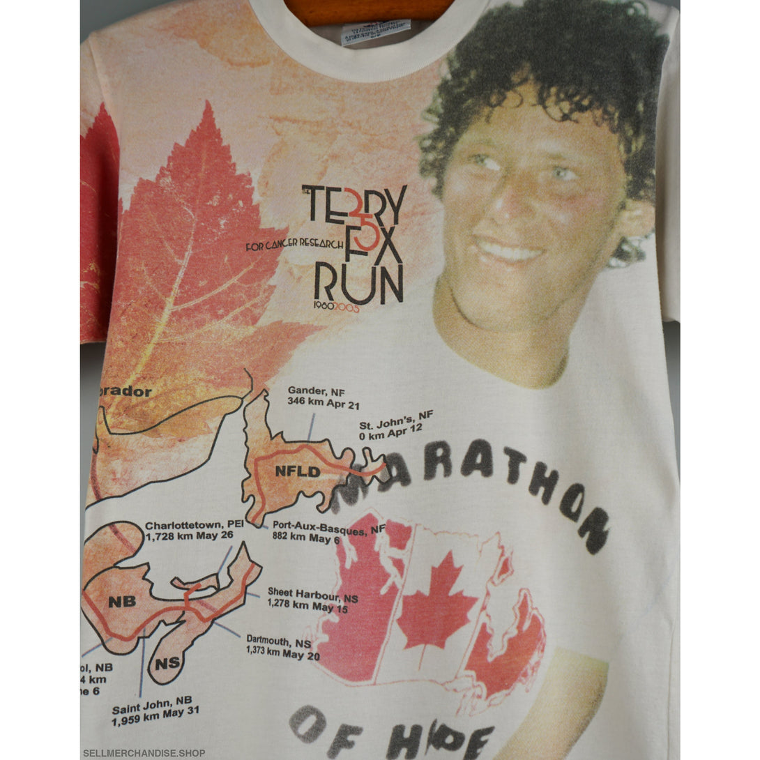 Vintage 2005 Terry Fox marathon of hope t-shirt