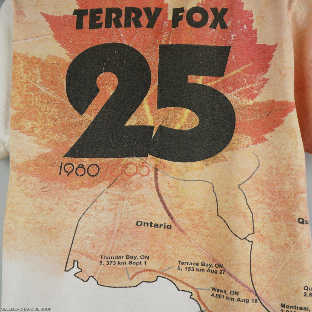 Vintage 2005 Terry Fox marathon of hope t-shirt