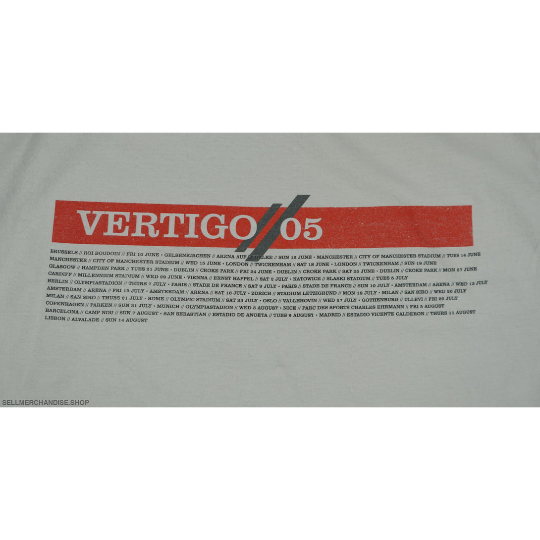 Vintage 2005 U2 Tour T-Shirt Vertigo Tour