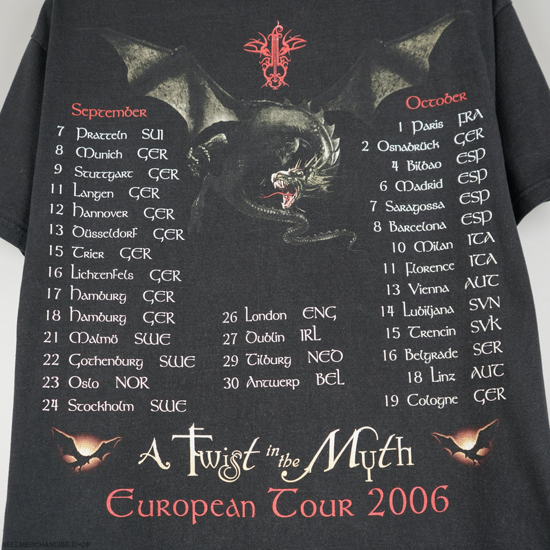 Vintage 2006 Blind Guardian tour t-shirt