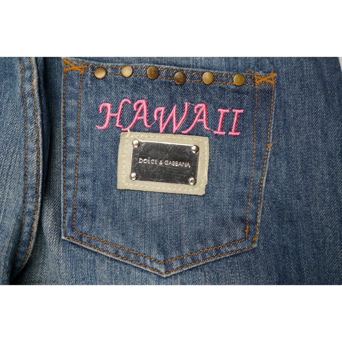 Vintage 2006 Dolce Gabbana Hawaii Embroided Jeans