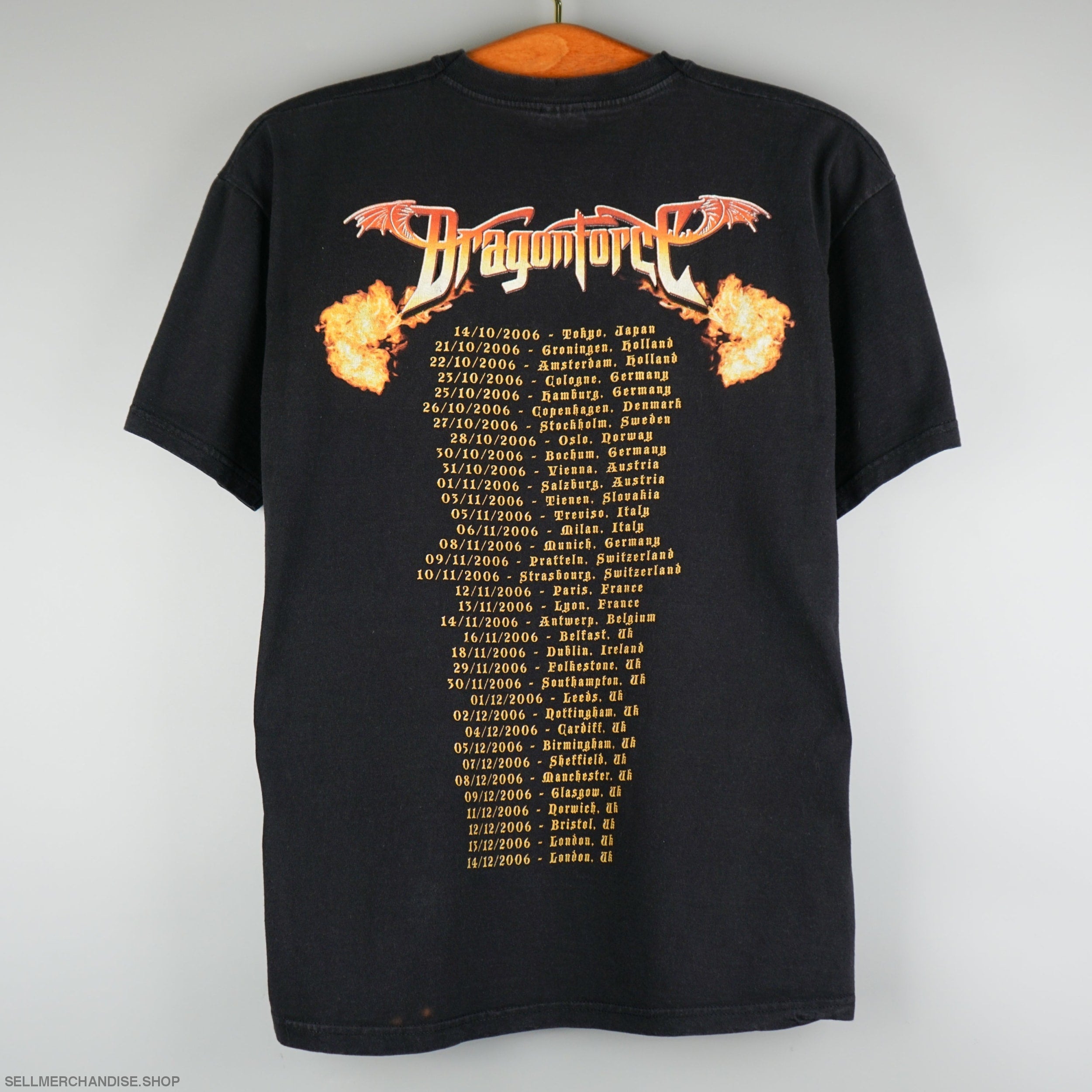 Vintage 2006 Dragonforce tour t-shirt