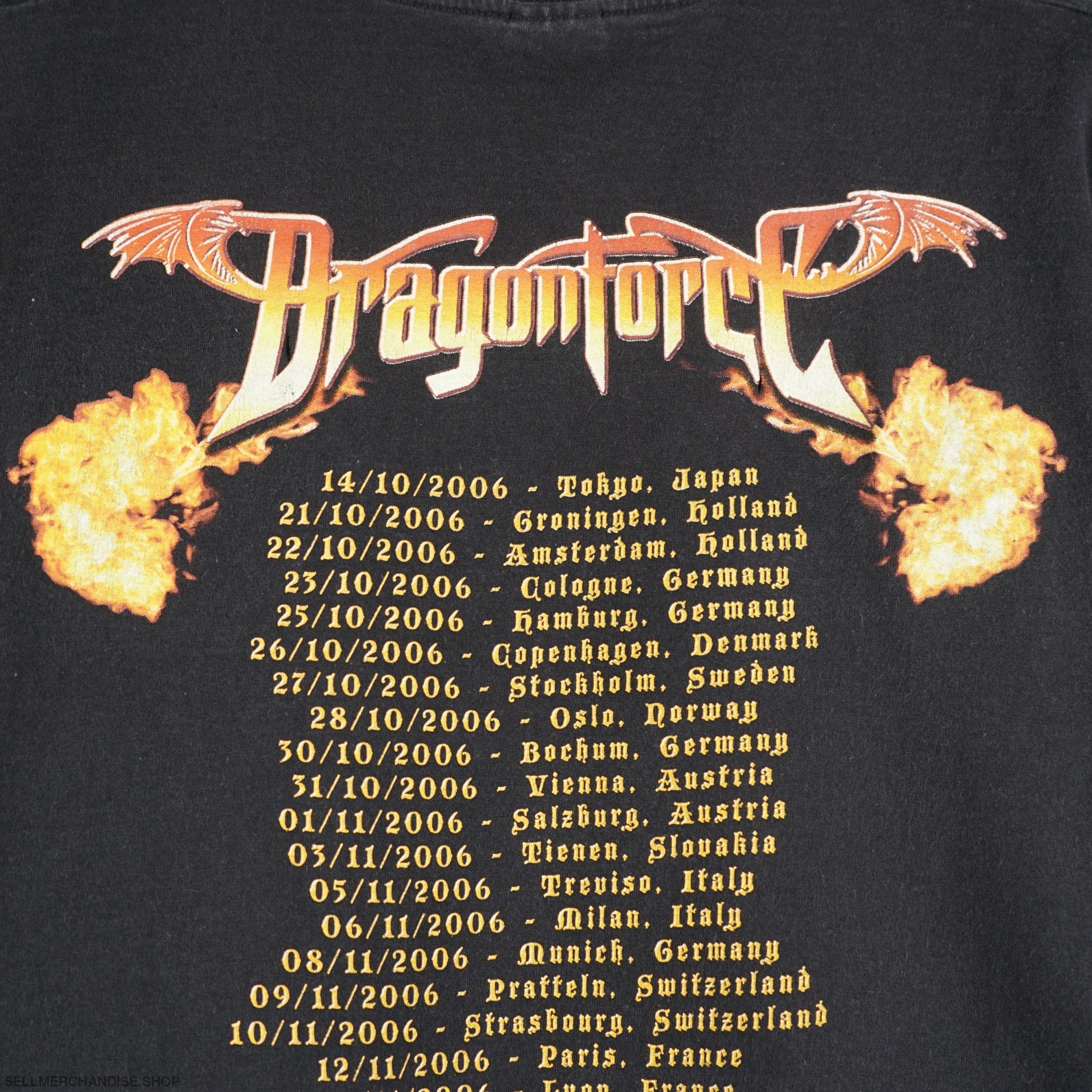 Vintage 2006 Dragonforce tour t-shirt