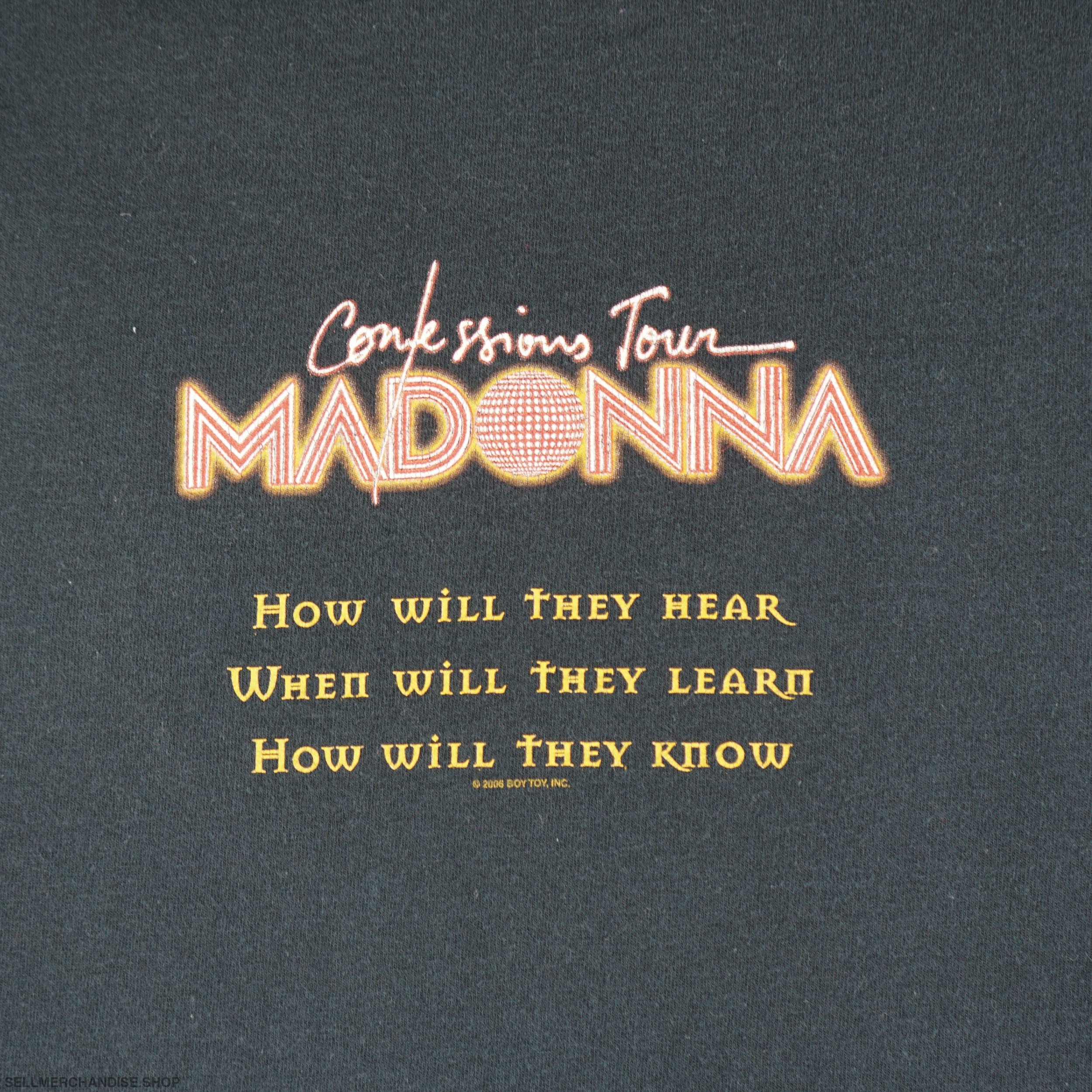 マドンナConfessions Tour 2006 Tシャツ ツアー アルバム Vintage 2006 Madonna Confessions Tour T-Shirt