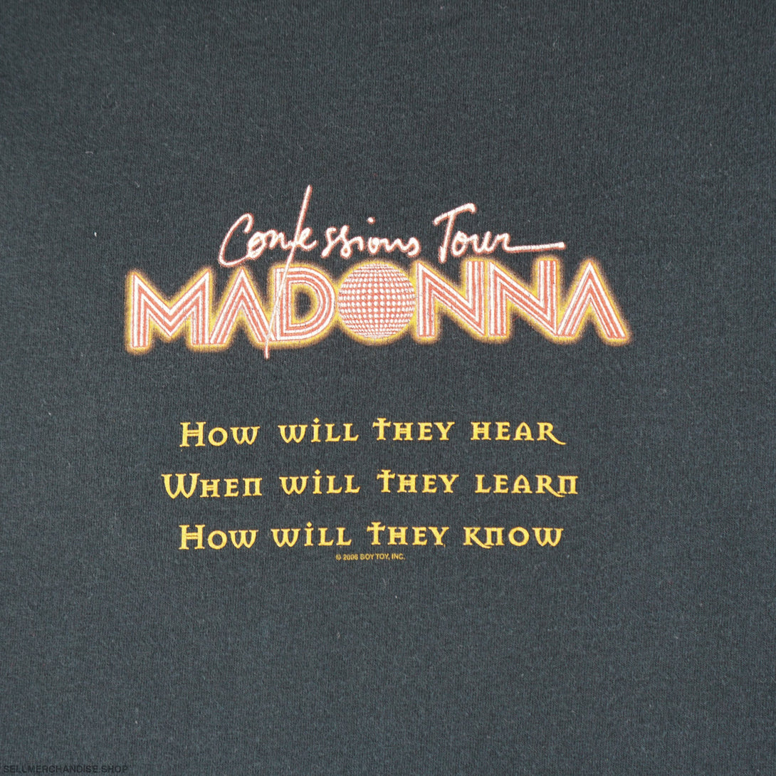 Vintage 2006 Madonna Confessions Tour T-Shirt