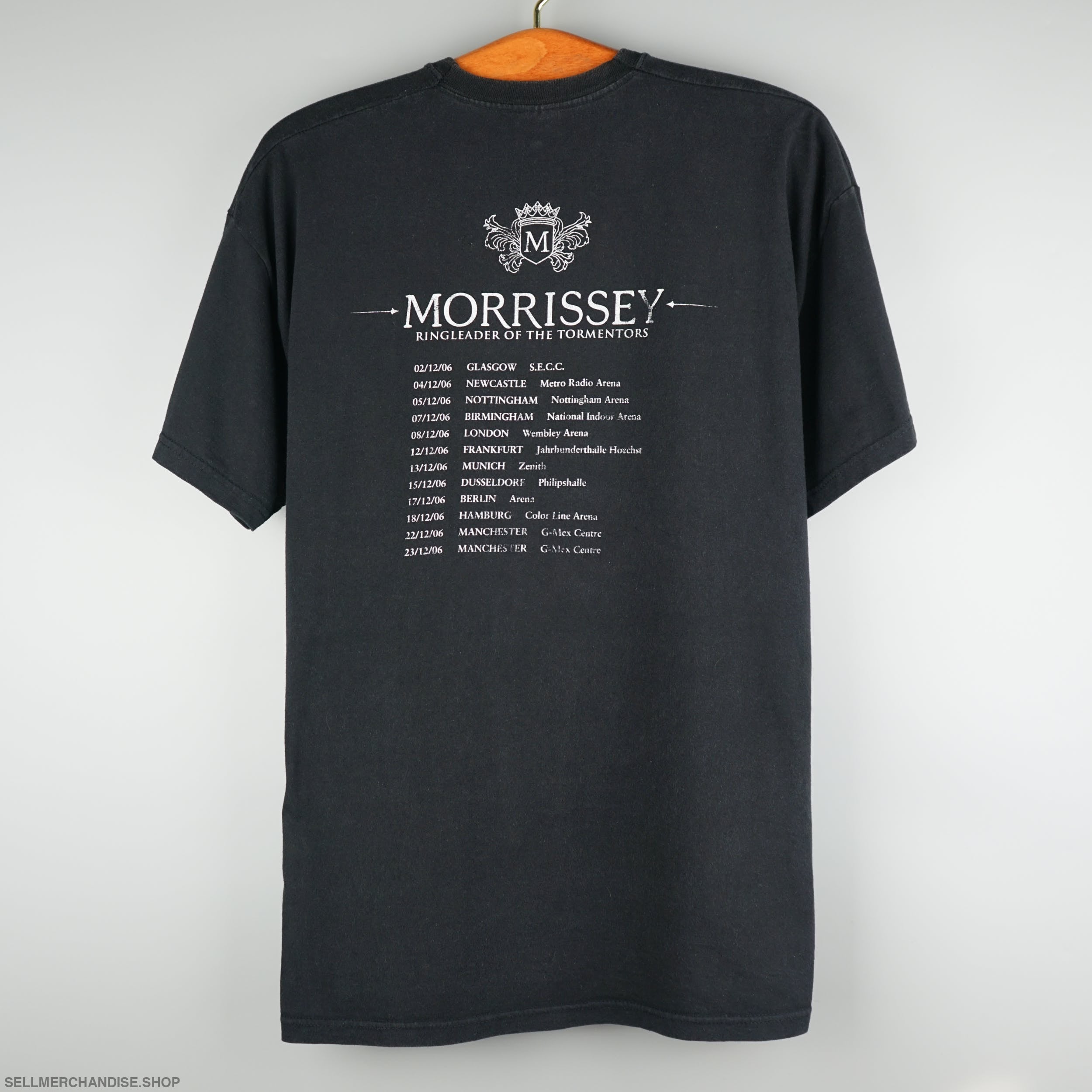 Morrissey ツアーTシャツ XL ブラック MORRISSEY Tシャツ モリッシー Tee ツアーT ブラック | BF MERCH'S