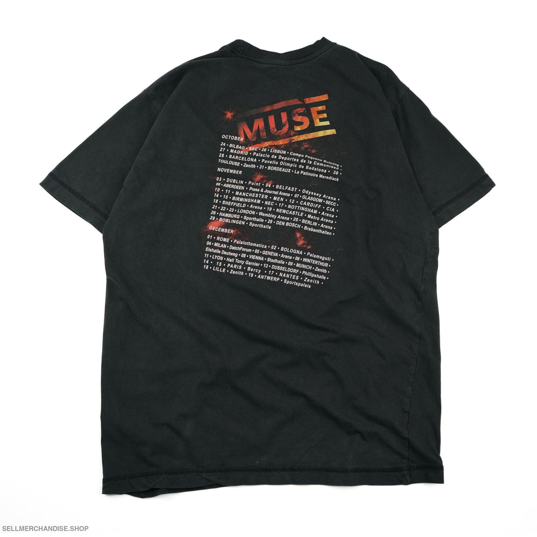 Muse T Shirt Arancia Band Logo Nuovo Ufficiale Uomo Nero Size S Muse T Shirt Arancia Band Logo Nuovo Ufficiale Uomo Nero Size S