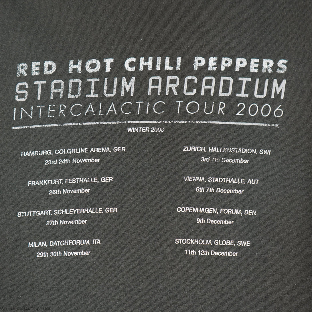 Vintage 2006 Red Hot Chili Peppers Tour T-Shirt Stadium Arcadium