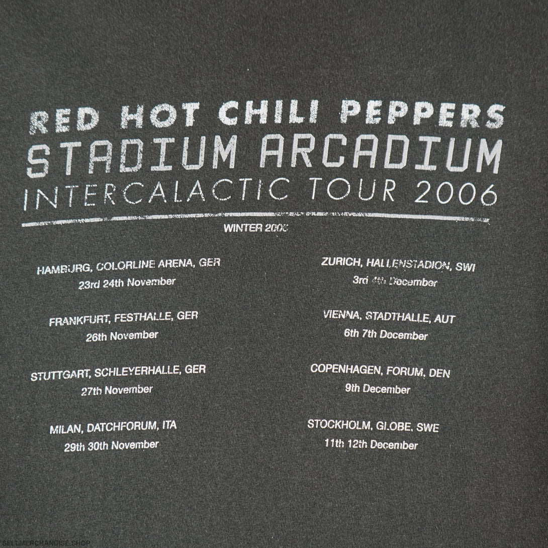 Vintage 2006 Red Hot Chili Peppers Tour T-Shirt Stadium Arcadium