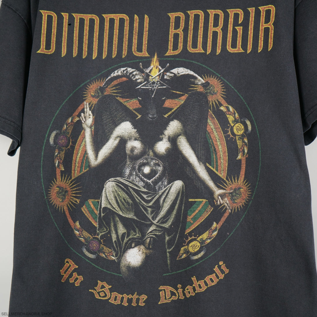 Vintage 2007 Dimmu Borgir t-shirt In Sorte Diaboli