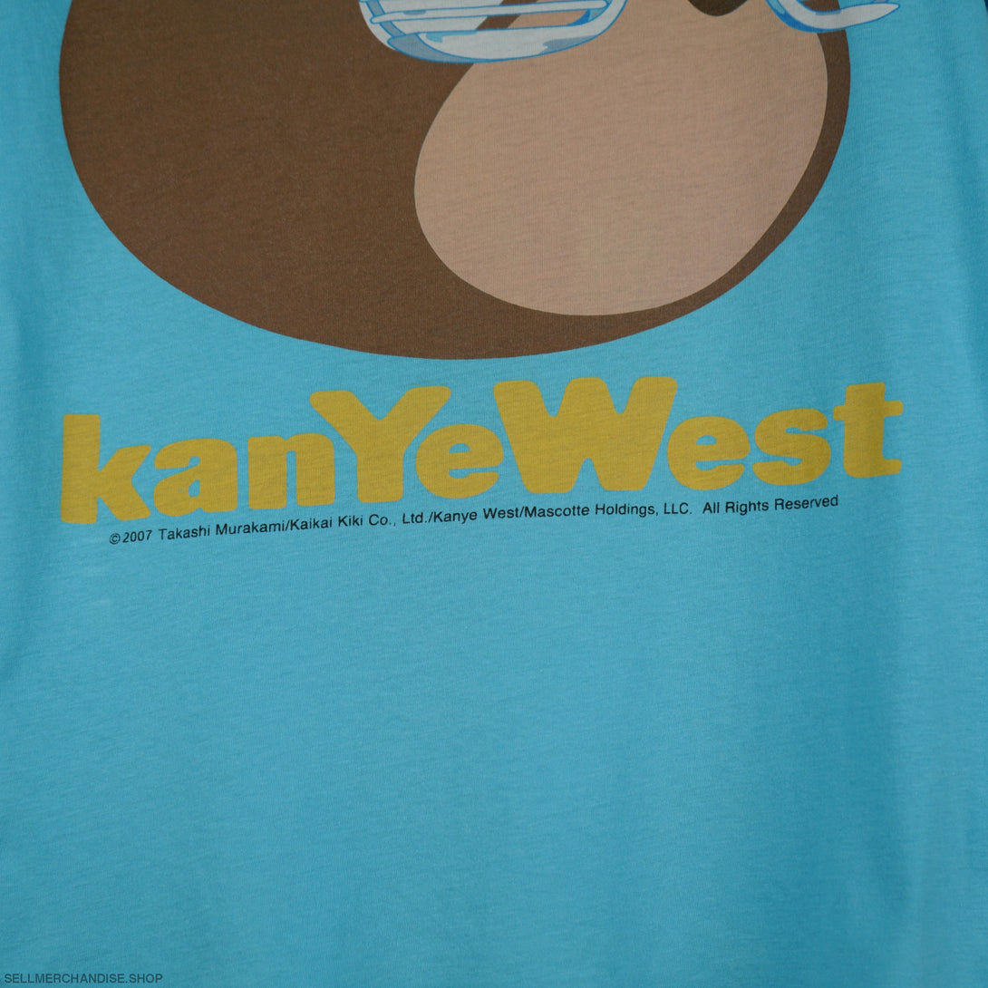 Vintage 2007 Kanye West Takashi Murakami t-shirt Glow in the dark