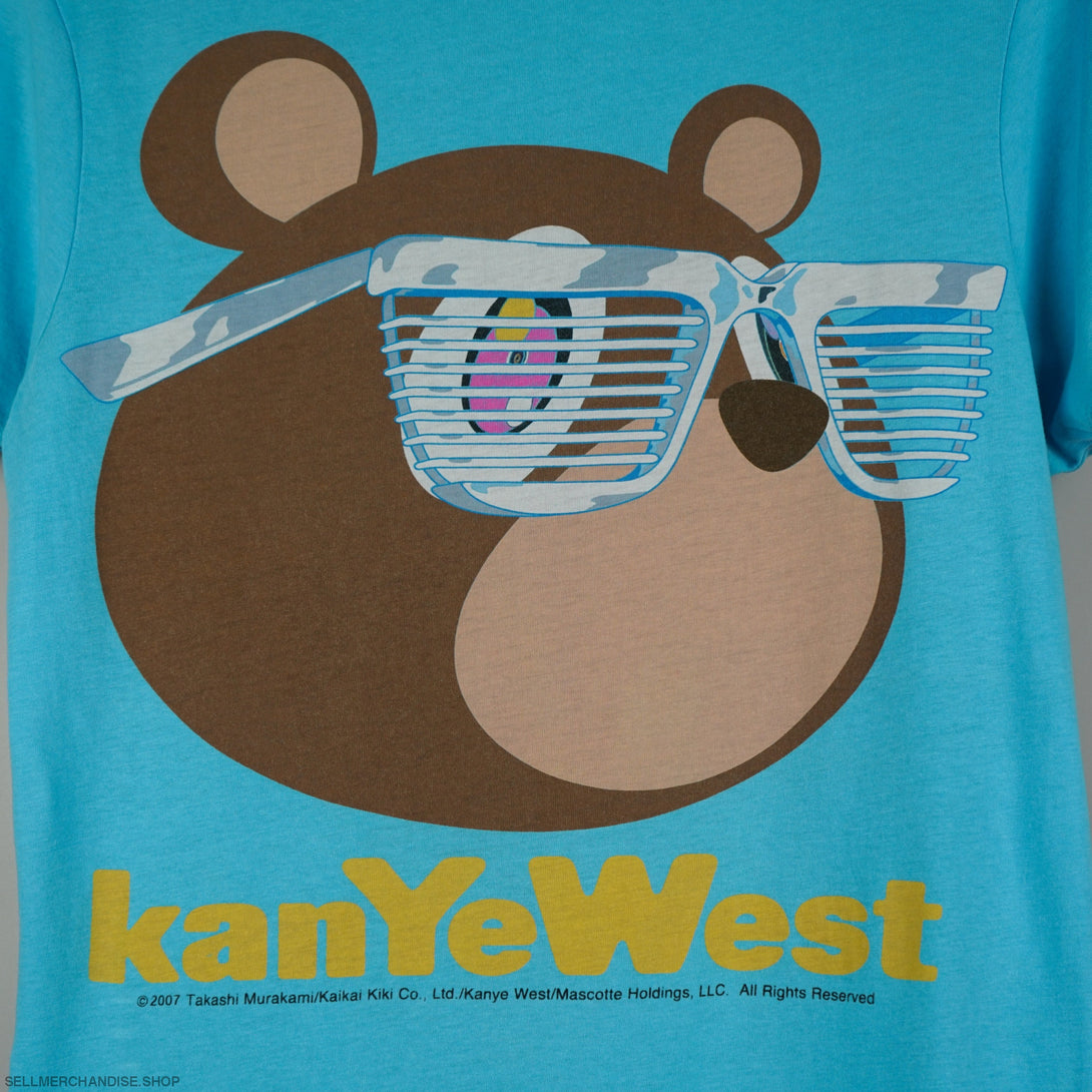 Vintage 2007 Kanye West Takashi Murakami t-shirt Glow in the dark