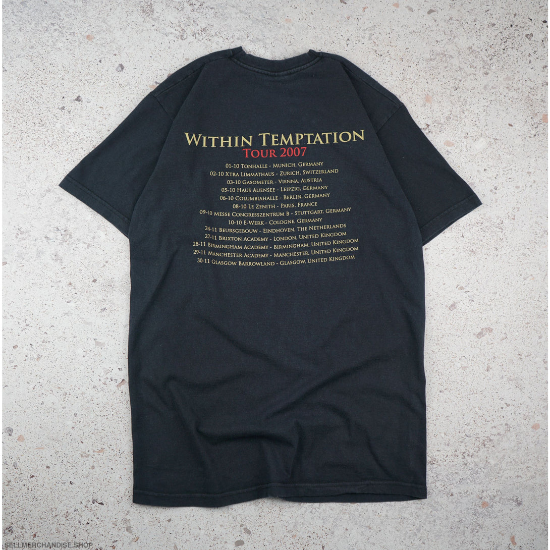 Vintage 2007 Within Temptation Tour T-Shirt