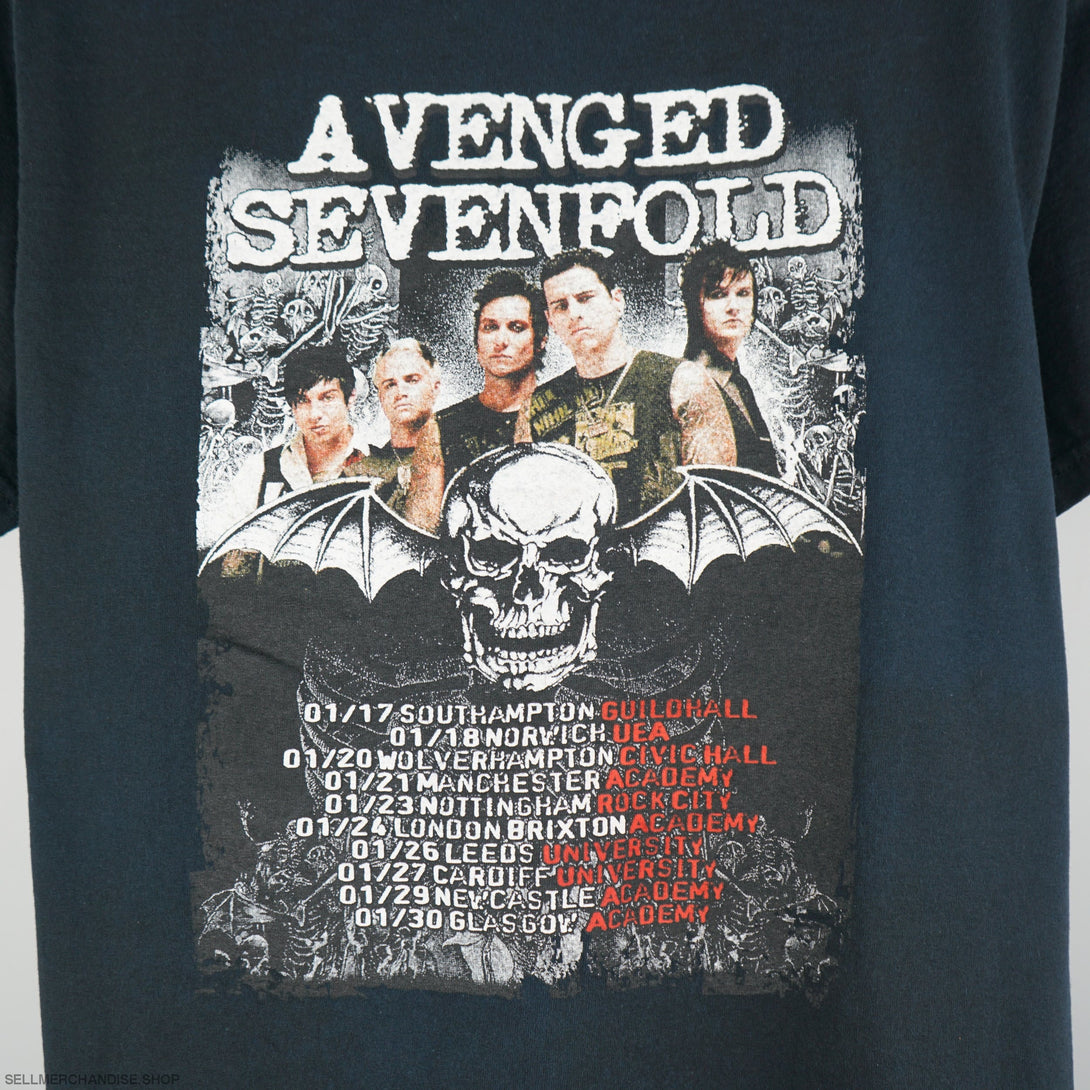 Vintage 2008 Avenged Sevenfold Tour T-Shirt