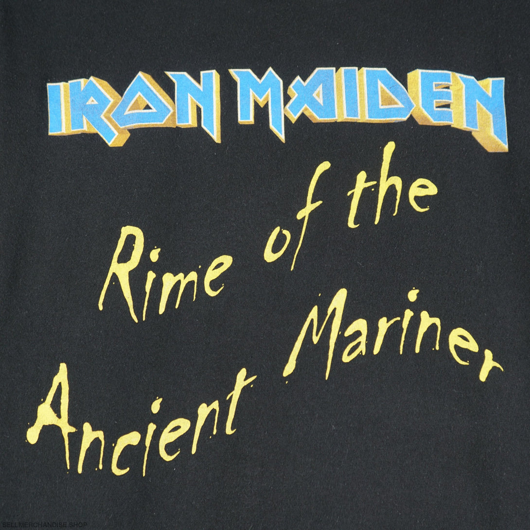 Vintage 2008 Iron Maiden t-shirt rime of the ancient mariner