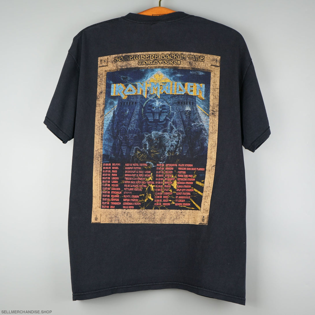 Vintage 2008 Iron Maiden tour t-shirt