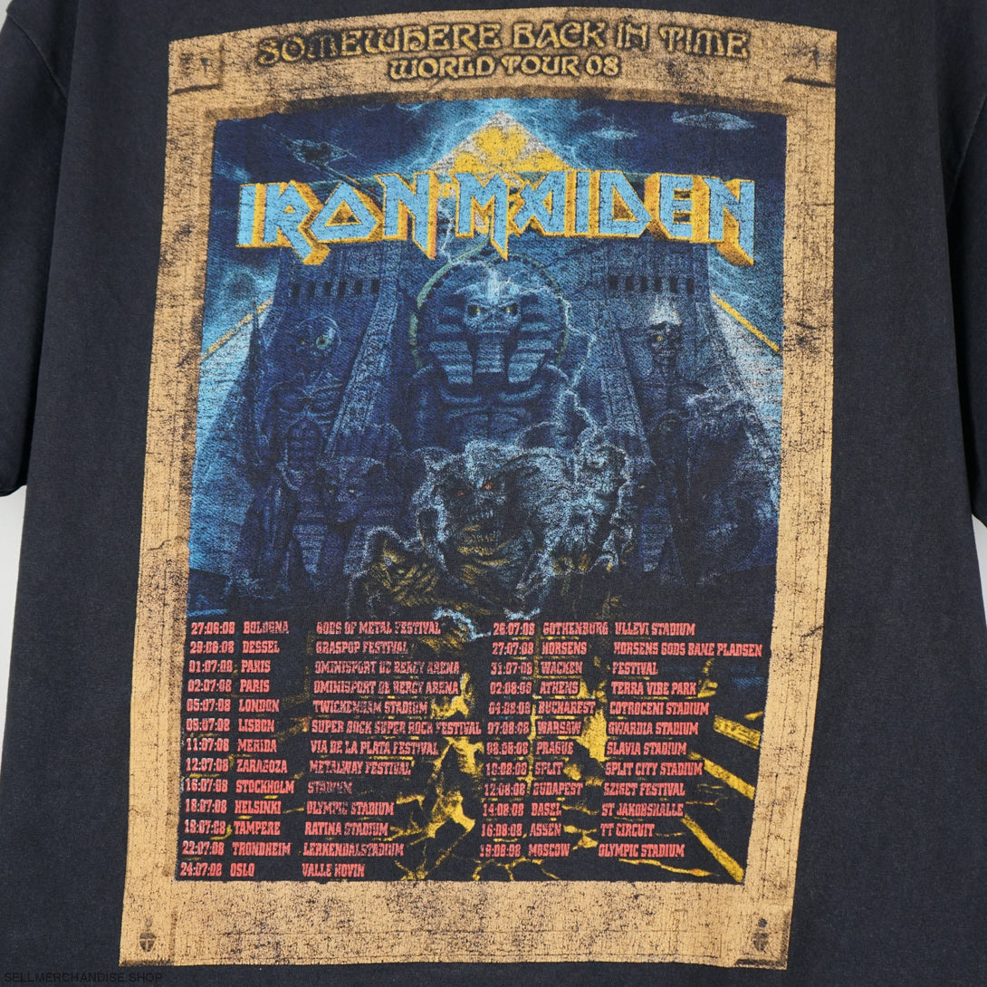 Vintage 2008 Iron Maiden tour t-shirt