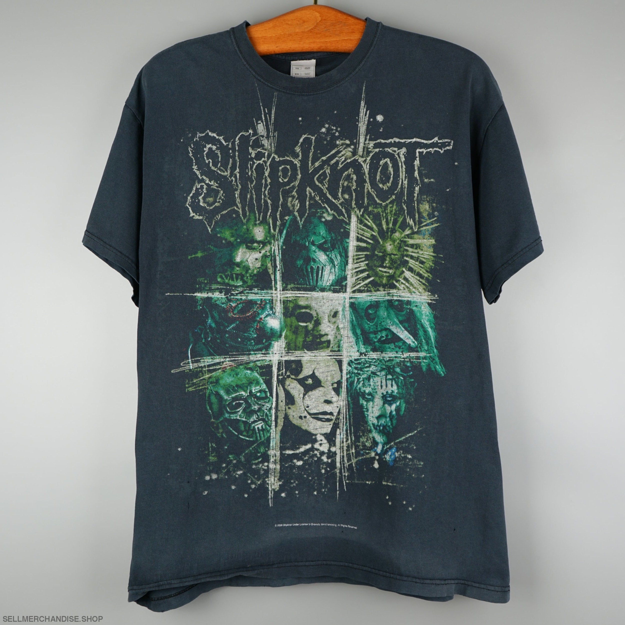 Vintage 2008 Slipknot t-shirt Thrashed