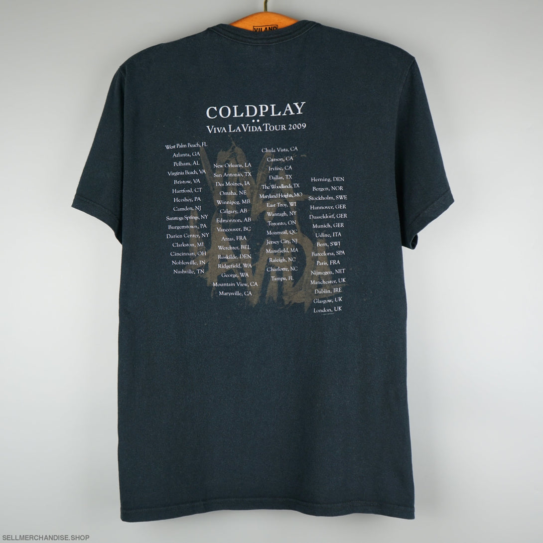 Vintage 2009 ColdPlay t-shirt Viva La Vida Tour