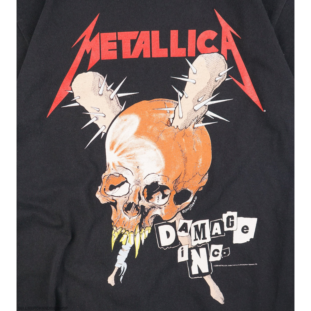 Vintage 2009 Metallica Concert T-Shirt Pushead