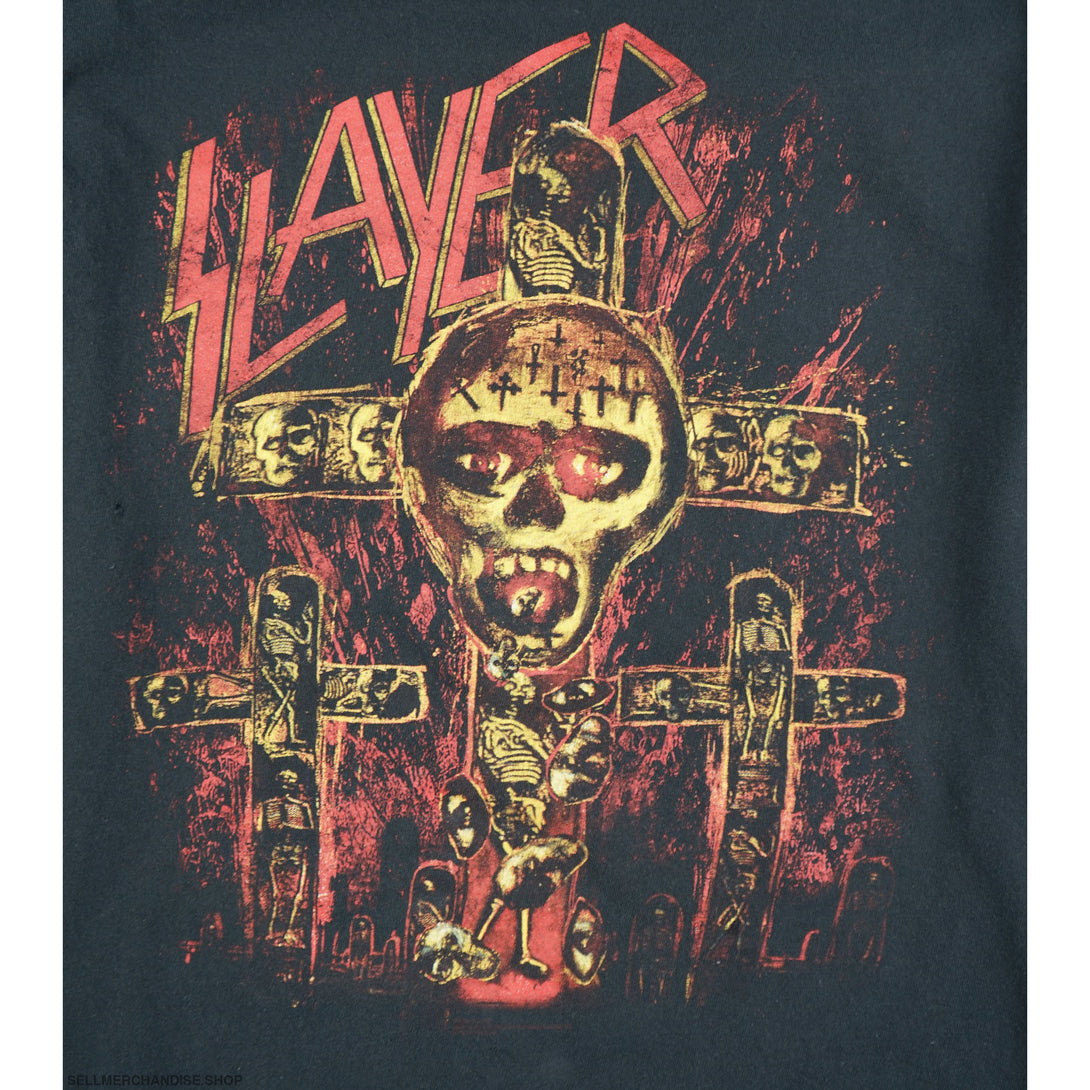 Vintage 2010s Slayer Concert T-Shirt Seasons in the Abyss